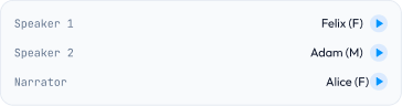 Speaker-aware voice assignment